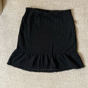 Abound Black Textured Smocked Mini Skirt - XS